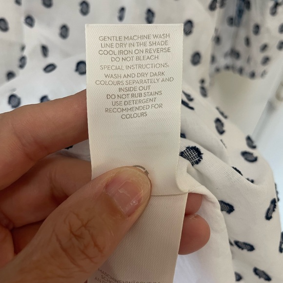 NWT Boden Flossie White Blue Floral Embroidered 100% Cotton Midi Dress Size 10 - Picture 8 of 11